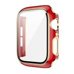アップルウォッチ カバー apple watch ケース 保護 Pellforia レッド 赤 × ローズゴールド 41mm S