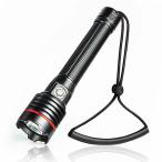 ダイビングライト、LetonPower 5000 Lumens 水中ライト,100mスキューバ ライト, タイプC充電 ダイビング