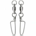 QISHUO ベアリング 青物 スイベル スナップ付き サルカン 高強度 ステンレス スナップ ボールベア