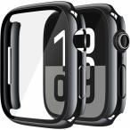ULOE For Apple Watch Series 11 (2025) Series 10 46mm ケース, 超薄型 PC+ガラス素材 全面保護 高透過率 装着簡