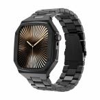 アップルウォッチバンド メタル ケース 46mm Apple Watch バンド 頑丈なステンレスベルト iWatch Series 1