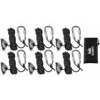 DANOFYgai трос 4mm палатка трос брезент трос - длина 4m 6 шт. комплект отражающий выдерживаемая нагрузка 450kg 7 сердцевина palako-