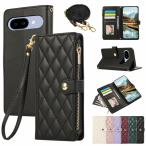 ショッピング手帳 For Google Pixel 9aケース 手帳型 グーグルピクセ9aケース ひし形柄 Pixel9a ケース ショルダー 適用 Goog