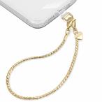 ショッピングスマホ ストラップ (UKON) スマホストラップ 携帯ストラップ チェーンストラップ 手首 斜め掛け用 金属製 軽量 紛失/