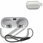 Technics EAH-AZ100専用 ケース TPU素材 透明 全面保護カバー 充電対応 耐衝撃 収納 軽量 撥水 防塵 キ