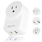 BESTEK изменение pra kC модель из A модель путешествие за границу для зарядное устройство USB-C PD 20W 1 Poe do+ USB-A QC 18W 1po