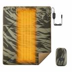 BougeRV 12V電気毛布 180×130cm キャンプ用品 電気ブランケット 敷き掛け兼用 5段階温度調整 10