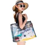 GOCROWEEN бассейн сумка винил сумка пляж сумка прозрачный задний большая сумка ручная сумка .