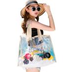 GOCROWEEN бассейн сумка винил сумка пляж сумка прозрачный задний большая сумка ручная сумка .