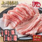 国産 豚肉 バラ 上州三元もち豚 1.6kg