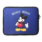パソコンケース 13.3インチまで ミッキーマウス ミッキー ディズニー キャラクター ノートパソコン パソコン PC タブレット ケース 軽量 薄型 ネイビー