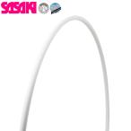 【新体操公式認定】SASAKI 丸型フープ M11ST-F 81cm/85cm ホワイト FIG認定 軽量 PVC製 新体操用具 日本製