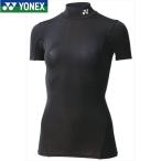 YONEX ヨネックス STB-F1503 オールスポーツ アンダーウェア ハイネック 半袖シャツ フィットネスモデル レディース ブラック STB-F1503