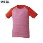 GOSEN ゴーセン T1808 テニス バドミントン ウェア メンズ ユニ  ゲームシャツ ユニセックス レッド T1808
