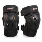 膝 プロテクター ニーガード サポーター 左右セット フリーサイズ マジックテープ バイク サバゲー サバイバルゲーム 作業用 ひざ ヒザ