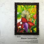 ショッピングバリ 絵画 バリ絵画 南国  リゾート 額入り 額付 パネルアート モダンアート アートフレーム 壁掛け 壁飾り