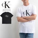 【並行輸入品】カルバンクライン Calvin Klein  Tシャツ メンズ レディース 半袖 モノグラム ロゴ プリント CKロゴ 40DC813 クルーネック