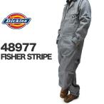 ディッキーズ つなぎ 長袖 フィッシャーストライプ メンズ おしゃれ Dickies ヒッコリー 4897 48977