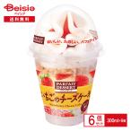 ショッピングアイスクリーム アイスクリーム 赤城乳業 パフェデザートいちごのチーズケーキ300ml×6個 まとめ買い アイス