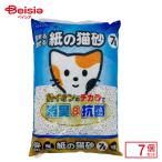 ショッピング猫砂 ペットライブラリー NN-097 固まる流せる紙の猫砂 7L×7個 ペット