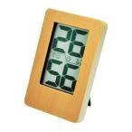 CRECER 天然木デジタル温湿度計 CR−2200W 大工道具 測定具 温度計 環境測定器