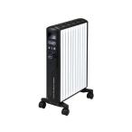 マルチダイナミックヒーター オイルレスヒーター 10〜13畳 静音 24時間タイマー グッドデザイン賞受賞 ブラック デロンギ MDHS15-BK