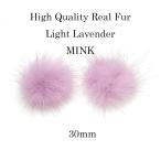 ejs06[1 штук входит ] свет лаванда цвет норка мех Mink Fur 30mm