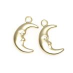 【2個入り】Moon Face マッドゴールドチャーム、パーツ
