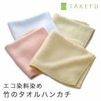 TAKEFU 竹布 タオルハンカチ エコ染料染め 、メール便使用