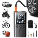 電動空気入れ 車 充電式 コードレス バイク 空気入れ 多機能 usbアダプター 自動/自転車/ボール/浮き輪/バイク対応 コンパクト 軽量 小型 防止 防災 懐中電灯