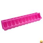 (鳥用給餌器)　40cm横長給餌器ピンク(エサ入れ)