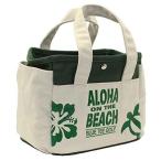 BLUE TEE GOLF California ラウンドトートバッグ【ALOHA ON THE BEACH】 (グリーン)