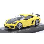 Minichamps ポルシェ ケイマン ミニカー 1/43 Porsche Cayman 718 (982) GT4 RS 2021 (イエロー)