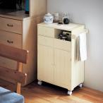 キッチンワゴン タイル天板のキッチンワゴン