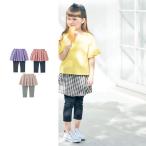 スカッツ スカート パンツ ボトムス ズボン 一体型 子供 キッズ 子供服 女の子 ガールズ フレア 7分丈 ジータ GITA 100 110 120 130 おしゃれ