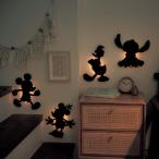 ウォールライト センサー ライト Disney ディズニー ミッキーマウス キャラクター シルエット 音感 振動