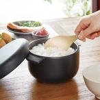 萬古焼 耐熱陶器の黒釉おひつ ２合