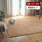 ホットカーペット 2畳 カーペット カバー付き ラグマット マット 電磁波カット リビング ダイニング 暖房家電 冬 シンプル 暖房機器