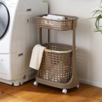 ランドリーバスケットが持ち運びできるランドリーワゴン［日本製］