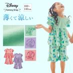 ショッピングベルメゾン Disney ディズニー 薄くて涼しい切り替えフリルパジャマ 90 100 110 120 130 140