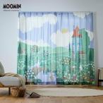 ショッピングキャラクター カーテン 2枚組 ボイルカーテン インテリア ムーミン MOOMIN キャラクター UVカット 遮熱 遮像 リビング ダイニング おしゃれ 幅約100cm