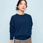 ニット レディース セーター トップス レディースニット レディーストップス スウェットライク 洗える レイヤード風デザイン シンプル おしゃれ