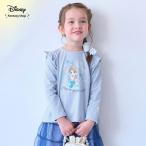 tシャツ キッズ 長袖 トップス ディズニー Disney キャラクター ミニーマウス エルサ ラプンツェル 長袖tシャツ 子供服 肩フリル 女の子 おしゃれ