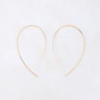 日本製プラチナ・１８金フックピアス　カラー　「１８金イエローゴールド」