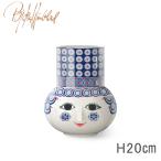 花瓶 フラワーベース ビヨン・ヴィンブラッド Bjorn Wiinblad Olga オルガ Flower Vase ブルー H20cm 53111 北欧 デンマーク おしゃれ モダン シンプル 花びん