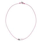 ネックレス 磁器 アクセサリー 北欧雑貨 シェアニング Scherning NOR (PEARLS)  40cm カラー：ネオンピンク PE-2511-PK デンマーク