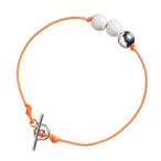 ブレスレット 磁器 アクセサリー 北欧雑貨 シェアニング Scherning NOR (PEARLS) カラー：ネオンオレンジ PE-5511-OR デンマーク