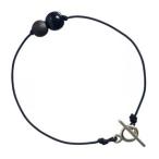 ブレスレット 磁器 アクセサリー 北欧雑貨 シェアニング Scherning NOR (PEARLS) ブレスレット カラー：ブラック PE-5514-BK デンマーク