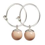 北欧雑貨 アクセサリー 磁器 ピアス  シェアニング Scherning PEARLS パールス NOR PEARLS リングピアス カラー：ローズ PS-1310-ROSE デンマーク
