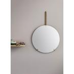 ショッピング鏡 鏡 壁掛け MOEBE ムーベ ウォールミラー WALL MIRROR 直径50cm Brass ブラス ミラー 姿見鏡 北欧 おしゃれ デザイン 新生活 WMBR50